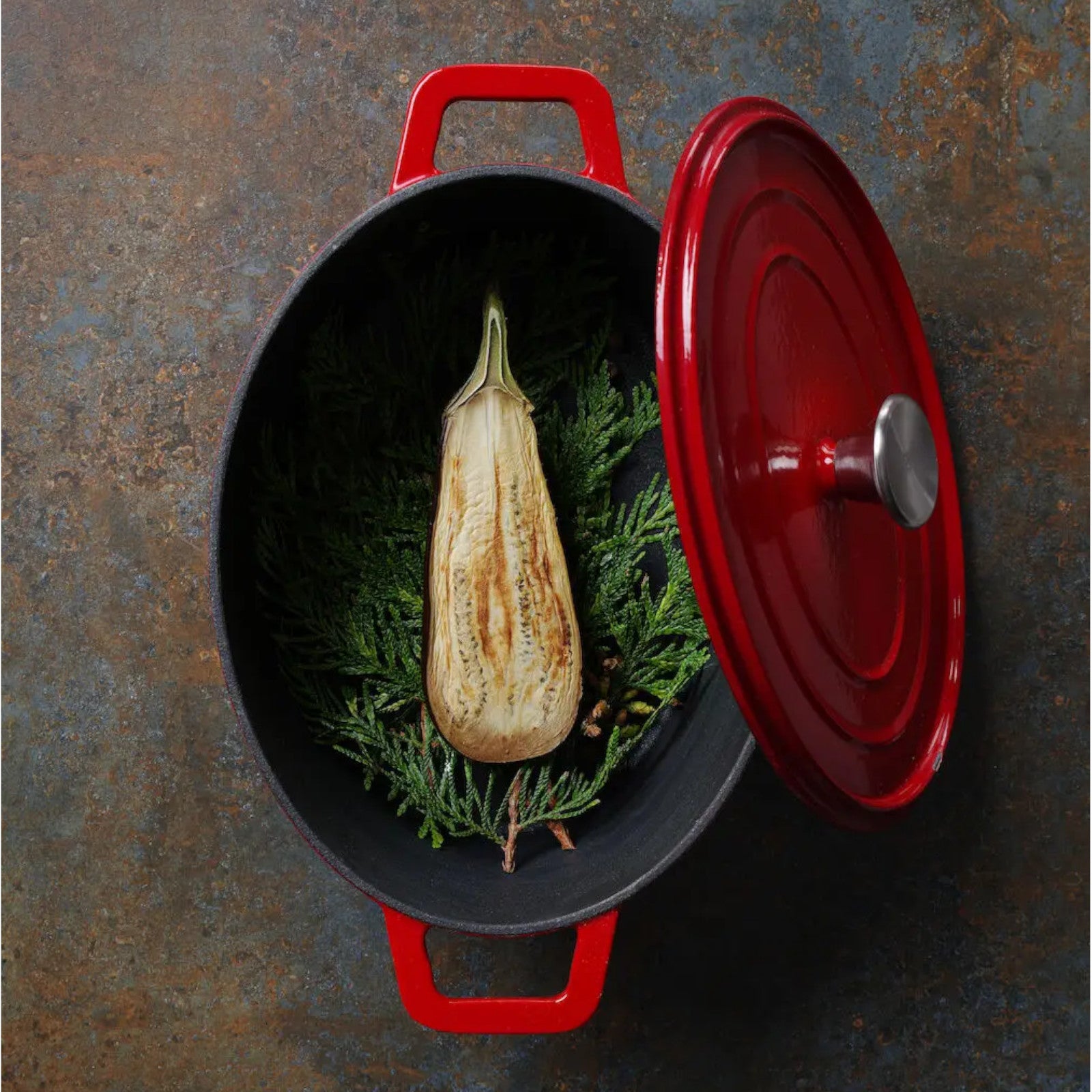 Hendi Enameled cast iron pot 4.4 l red - Hendi 626849 – image 3