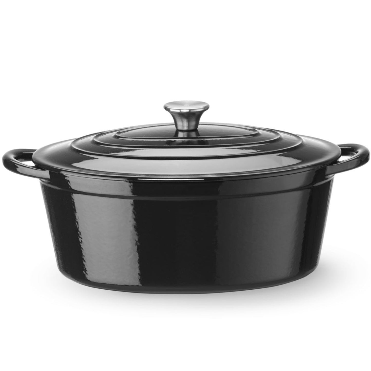 Hendi Enameled oval cast iron pot 6.88 l 405x255x134 mm