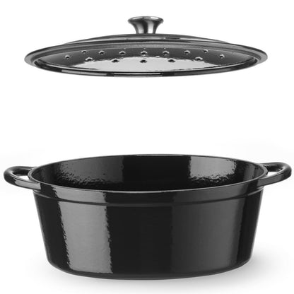 Hendi Enameled oval cast iron pot 6.88 l 405x255x134 mm – image 3