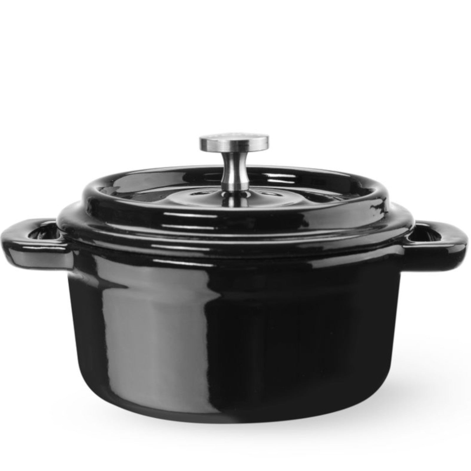 Hendi Enameled oval cast iron pot 0.27 l 130x100x48 mm – image 2