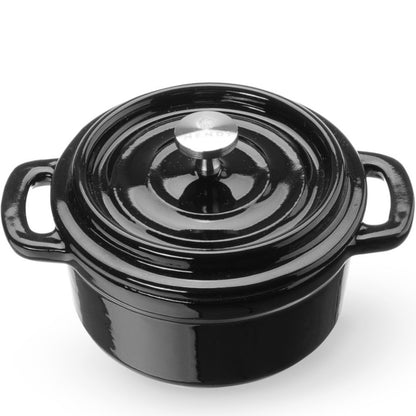 Hendi Enameled oval cast iron pot 0.27 l 130x100x48 mm – image 3