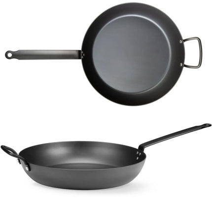 Hendi Frying pan for all types of cookers, made of carbon steel. 327mm