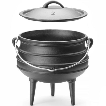 Hendi Cast iron cauldron, hunting pot over the fire for soups and stews. 245 x 280 mm 6 l – image 2