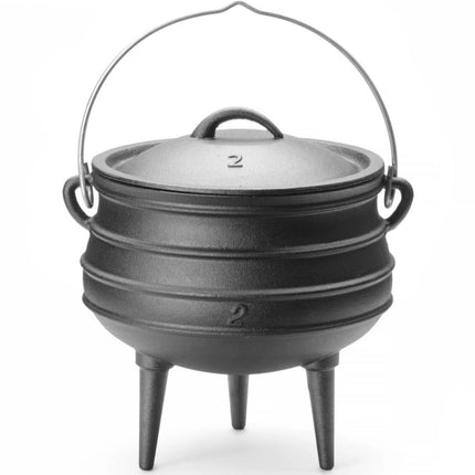 Hendi Cast iron cauldron, hunting pot over the fire for soups and stews. 245 x 280 mm 6 l