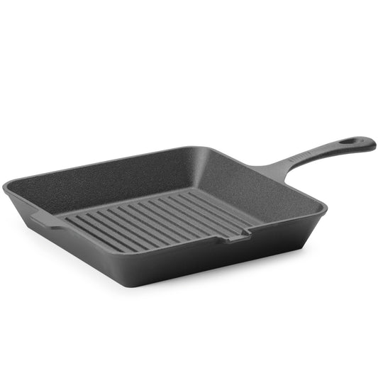 Hendi Cast iron frying pan for grilling meat and vegetables, 265 x 265 mm