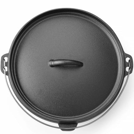 Hendi Cast iron cauldron, hunting pot over the fire for soups and stews. 245 x 280 mm 6 l – image 9
