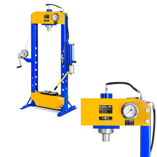 MSW Hydraulic-pneumatic workshop press 30T 666 bar MSW WP-30T-P