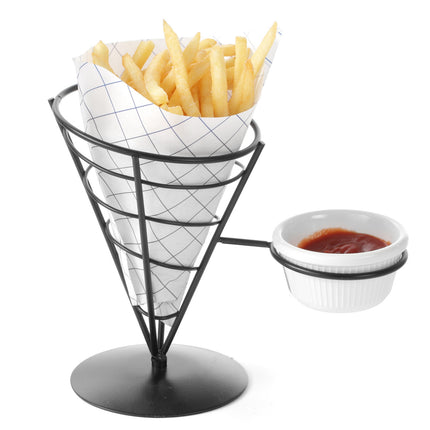 Fries and snack stand with gravy holder - Hendi 630914