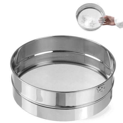Cake sugar sieve dense for sieving powder sugar wed. 247mm steel - Hendi 637791