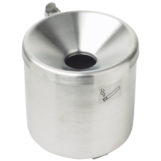 MEVA Wall ashtray self-decompressing inside and outside stainless steel 15cm