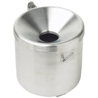Wall ashtray self-decompressing inside and outside stainless steel 15cm