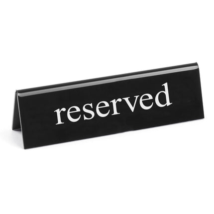 Information board two-sided RESERVATION RESERVED plastic plexiglass EN - Hendi 663462
