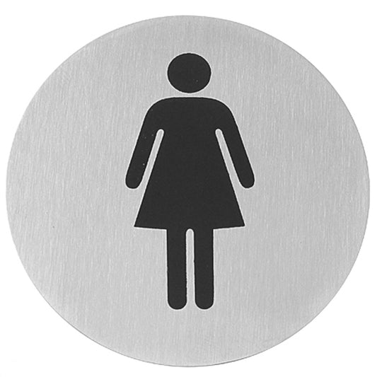 Hendi Information plate self-adhesive on doors WC WOMEN stainless steel wed. 75mm