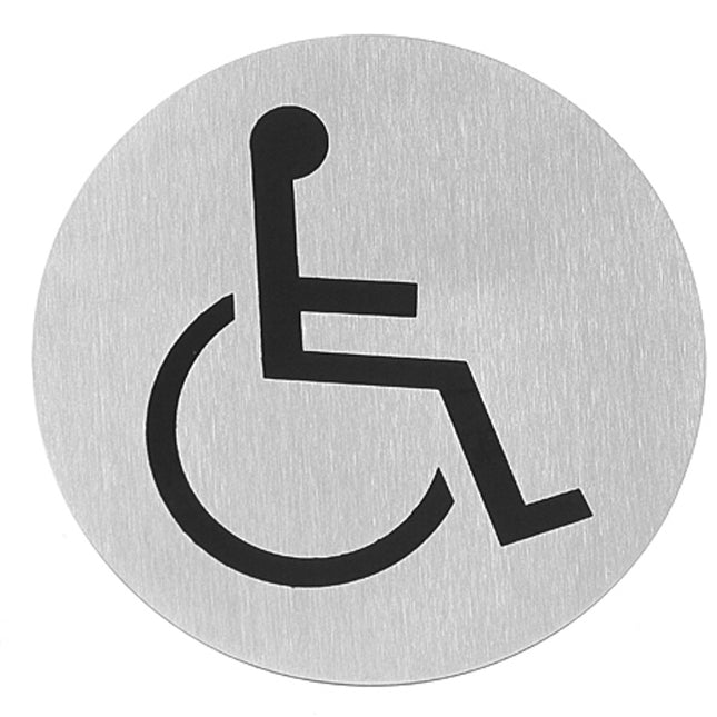 Self-adhesive information plate for non-fits-up stainless steel 75mm - Hendi 663646