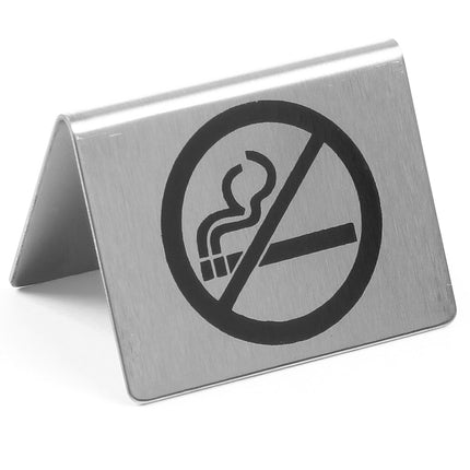 Information plate PROHIBITION OF SMOKING Stainless steel - Hendi 663660