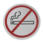 Self-adhesive information plate NO SMOKING STREET 160mm stainless steel - Hendi 663806