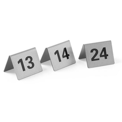 Information plate STROK 13-24 stainless steel set 12 pieces - Hendi 663851