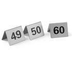 Information plate NUMBER STOLIKA 49-60 stainless steel set 12 pieces - Hendi 663882