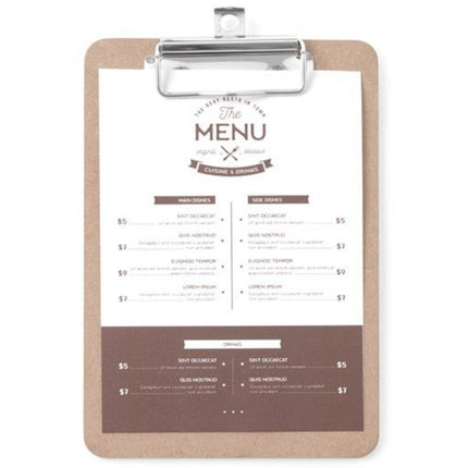 Hendi Board pad for menu card with clipboard 125x180 mm – image 2