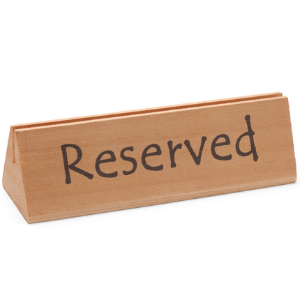 Hendi Information plate RESERVED wooden REST – image 2