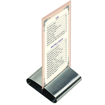 Stand stand for menu card steel stainless steel set 6pcs - Hendi 665251