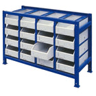 Workshop rack for parts and drawer tools with containers Set of 17 el.