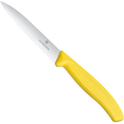 Victorinox Serrated vegetable knife, length 100/212 mm - yellow