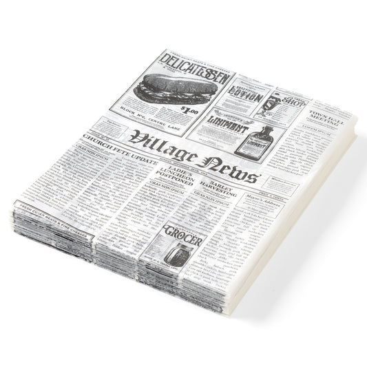 Paper parchment for warm snacks print newspaper 200x250mm 500pcs. Hendi 678121