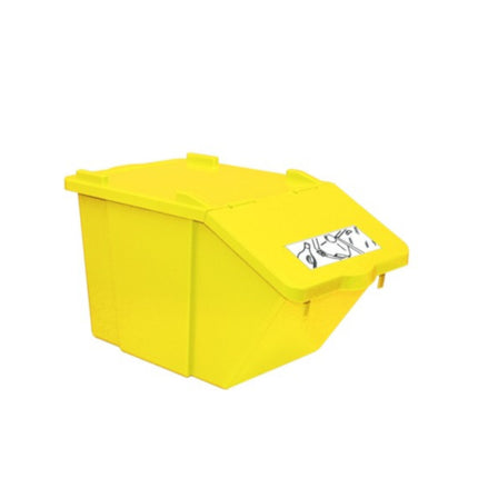 Shop bin - yellow 45L
