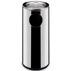 Steel ashtray integrated with a 33L trash can - Hendi 691397