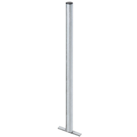 MEVA Steel post galvanized to street trash basket 60x1200mm