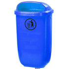 Europlast Austria Trash street trash container for the pole or wall DIN 50L - blue