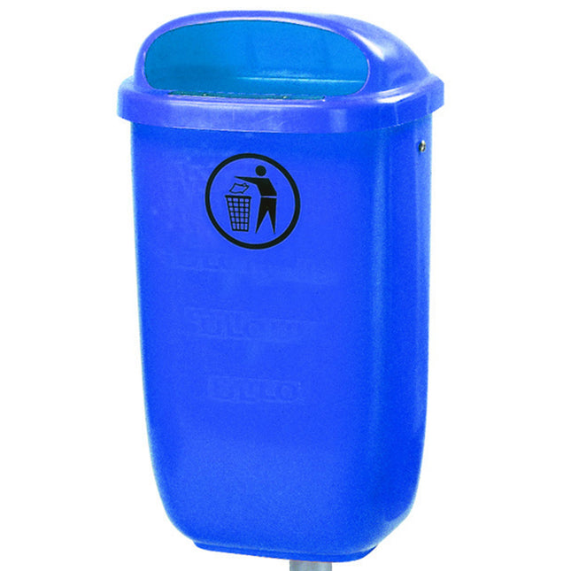 Europlast Austria Trash street trash container for the pole or wall DIN 50L - blue