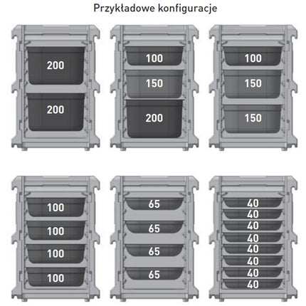 Heat insulation EEP 8 x trays or GN1/1 100L containers - Hendi 707999