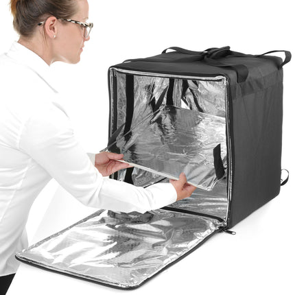 Hendi Backpack thermal delivery bag for transport 10 waterproof pizza-boxes 72 l – image 6