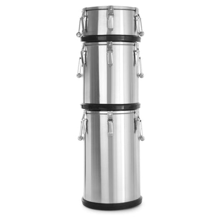 Container thermal steel thermos for food transport 10L - Hendi 70104