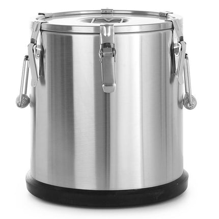 Heat container steel thermos for food transport 15L - Hendi 70111
