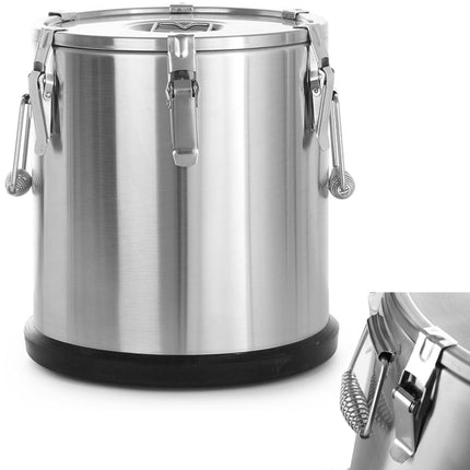 Heat container steel thermos for food transport 25L - Hendi 710210