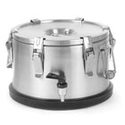 Heat container steel thermos with tap for food transport 10L - Hendi 710128