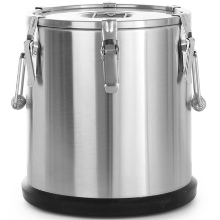 Heat container steel thermos for food transport 20L - Hendi 70203