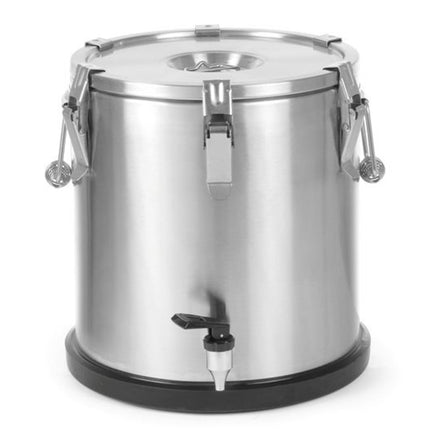 Container thermal steel thermos with food transport tap 20L - Hendi 710227