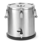 Container thermal steel thermos with food transport tap 20L - Hendi 710227