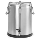 Container thermal steel thermos with food transport tap 25L - Hendi 710234