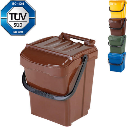 Basket Trash sorting container for BIO waste URBA PLUS 40L - brown