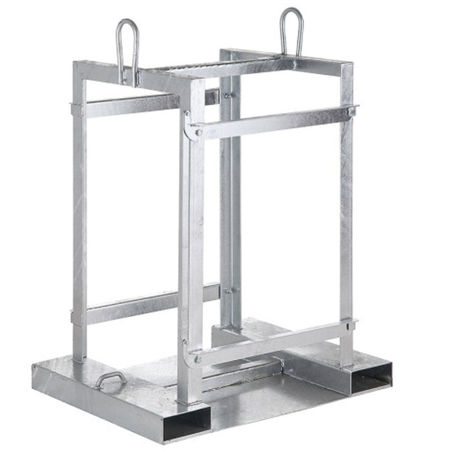 MEVA Pallet for transporting gas cylinders on 4 cylinders