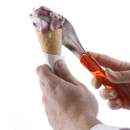Steel ice cream spatula with red tritan handle - Hendi 755815