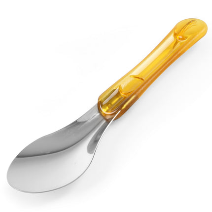 Steel ice cream spatula with yellow tritan handle - Hendi 755822