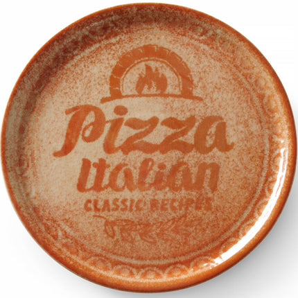 Duralex Recipe Collection Brick Red porcelain pizza plate, diameter. 33 cm - set of 6 pcs.