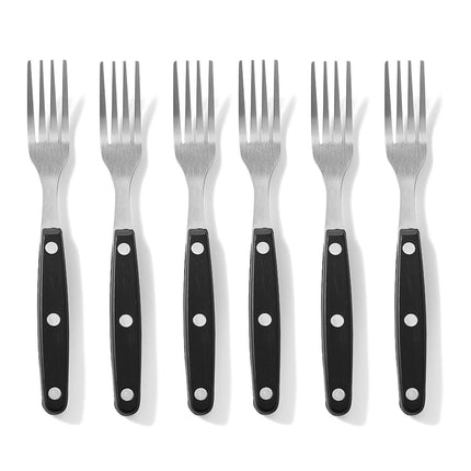 Stainless steel steak fork set 6pcs - Hendi 781432