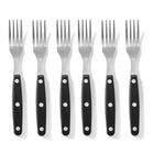 Stainless steel steak fork set 6pcs - Hendi 781432